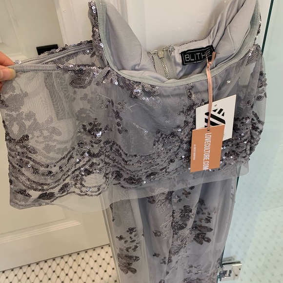 Full Length Off Shoulder Dress - Picture 2 of 9